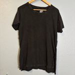 Pilcro Anthropologie Perfect Oversized T-Shirt Carbon Grey Black Size XS Boho Photo 3