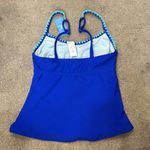 Cupshe Royal Blue Shell Stitch Tankini Swim Top Size S Photo 3