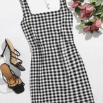 SheIn • Gingham Retro Black & White Mini Summer Dress Photo 0