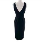 Abercrombie & Fitch Plunge V-Neck Midi Dress black Sz S petite Photo 4