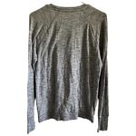 Athleta  Grey Long Sleeve Criss Cross Top Size Small Athletic Fitness Workout Photo 2