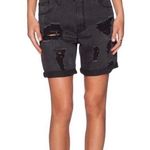 RES Destroyed Distressed No Doubt Black Denim Loose Fit Jean Shorts Size 26 Photo 0