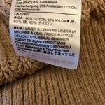 Banana Republic : Carmel Colored Cotton Blend Cable Knit Sweater- side slits- SP Photo 3