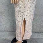 MARBLE crochet midi cover up dress sz s White Photo 4