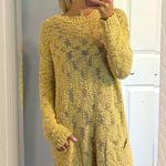 Free People  Beach Yellow Knit Sheer Dress Photo 0