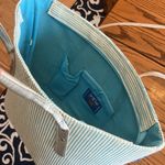 Beach Bag ShimmeryBlue and White Striped Blue Photo 7
