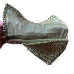 H&M  Gold Woven Clutch Bag With Gold Zipper And Magnetic‎ Closure Photo 3