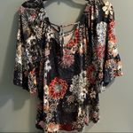 Bobeau  Floral Top Photo 3