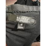 Badgley Mischka  Black Velvet Off Shoulder Long Sleeve Evening Gown Size 4 Photo 4