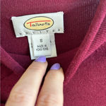 Talbots 100% Merino Wool Mock Neck Appliqué Sweater small holiday workwear Photo 3