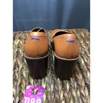 Franco Sarto Pump Heels Women's 7.5 M Tan Leather Slip-On High Heels Loafers Photo 2