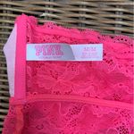 PINK - Victoria's Secret  Lace Long Line Bralette Bandeau Size M Photo 5