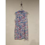 Lilly Pulitzer Larsen Dress Womens Medium Blue Pink Sailboat Floral Sleeveless Photo 3