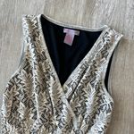 Ultra Pink Womens Cream and Black Lace Dress - S Photo 1