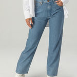 Wrangler  Sunset Rhinestone Mid Rise Straight Jeans size 26x31 Photo 0