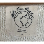 Free People We The Free Women's M Cream Knit Button Front Cropped Cardigan Soft Photo 5