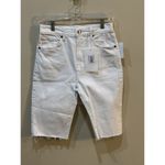 frame denim Le Vintage Bermuda Shorts white jeans cutoff distressed New 25 Photo 2
