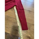 Croft & Barrow  Women Red Cable-Knit Sweater Turtleneck Size Large Winter Office‎ Photo 6