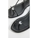 Loeffler Randall  Lara Sandals in Black 9 with box Womens Leather Flats Photo 3
