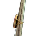 Navajo AR Yaz Rainbow Solar Quartz Native American Oval Gemstone Ring 8.5 Red Photo 1