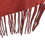 Mer Sea Burnt Orange Sleeved Fringe Heavy Knit Cotton Sweater Wrap Shawl OS Size L Photo 2