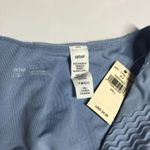 Aerie  Bikini Bottom Cheeky High Cut Textured Wave Blue L Photo 2