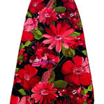 Myo Vintage 90s Maxi Skirt Liquid Knit Glitter Floral WhimsiGoth Grunge Size L Black Size L Photo 0