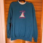 Kohls M&C Sportswear Blue Holiday Snowman Long Sleeve Pullover Sweater Sz XL Photo 0