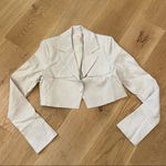 Camila Coelho Revolve -  Tessa Crop Blazer in Beige Photo 1