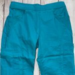 Jaanuu Turquoise Scrub Set Photo 10