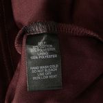 Lulus  X-Small Lace Shift Mini Dress Take Me to Brunch Rounded Neck Burgundy Photo 9