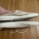 Diane Von Furstenberg  Cream Flats with Lace Crotchet Detailing Photo 5