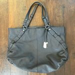 Furla grey leather tote bag Photo 0