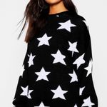 Boohoo NWT Oversized Star Knitted Thick Sweater M/L Photo 2