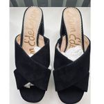 Sam Edelman  Jayne Women’s Black Suede Leather Block Heel Sandals Size 9.5 Photo 0