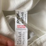 Nasty Gal NEW Knot Front Romper White US Size 8 Long Sleeve Ruffle V-Neck NWT Photo 12