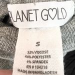 Planet Gold  Heather Gray Wide Ribbed Turtleneck Long Sleeve Top Size Small Photo 6