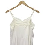 Vintage White Nylon Full Slip Lace Trim Adjustable Straps 1950s Era Lingerie Size XS Photo 7