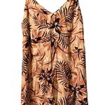 Olivaceous Midi-length Floral Print Tank Dress, Sleeveless, Size Medium Photo 0
