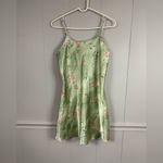 Avon Mint Green Floral Slip Dress Y2K Croquette Mini Small Cottagecore Summer Photo 1