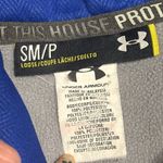 Under Armour IMG academy fleece lined hoodie -  gray with blue size small Photo 5