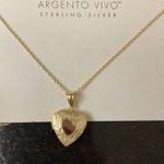 Argento Vivo NWT  Heart Locket Necklace Photo 5