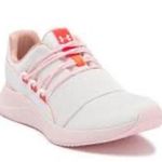 Under Armour  UA Size 11 Charged Breathe LACE Sneaker Lace Up Sneakers Onyx White Photo 1