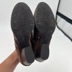 Baretraps Ridgely Block Heel Bootie brown faux leather side zip comfort size 8.5 Photo 6