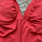 Athleta  Halter Swimming Tank Top Orange Size S Photo 3