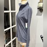 Jockey Eco Comfort Sueded Jersey 1/2 Zip Tech Top Blue Photo 3