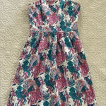 Vineyard Vines  Ocean Life Coral Fish Empire Waist Strapless Dress Size‎ 0 Photo 0