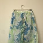 Romwe NEW NWT  Tie Dye Pull On Pants Green Blue White High Waisted Joggers Small Photo 11