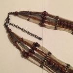 Nice Women’s Hand Crafted Beaded Costume Jewelry Necklace Brown / Neutral Tones Photo 8