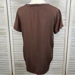 Ci Sono V Neck Tee Lightweight 100% Rayon Brown-XL Photo 1
